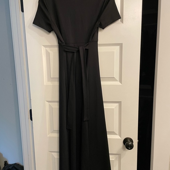 Formal Fashion long black shirt sleeve dress- 6 - Picture 3 of 3